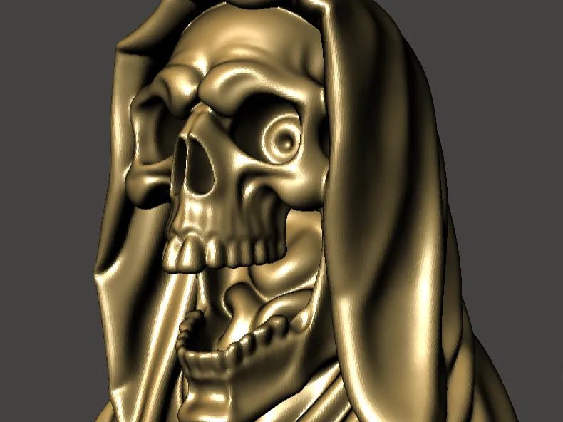 Grim Reaper Skull Model
