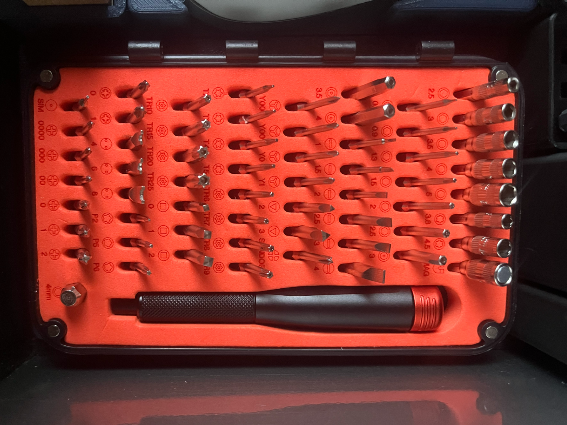 LTT precision screwdriver set gridfinity storage