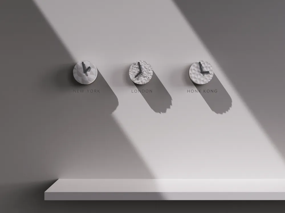 Switch Clock Small - Clock with switchable Panels by JANBERRY DESIGN ...