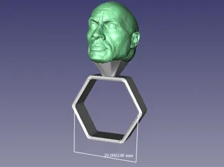 Ring with THE Rock (no supports needed)