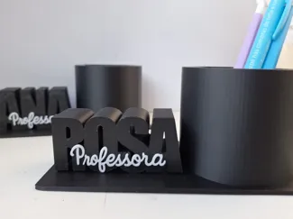 porta lápis personalizado- Nome+Professora