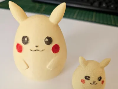 Pikachu Kinder Surprise Egg Holder Decorative Figure