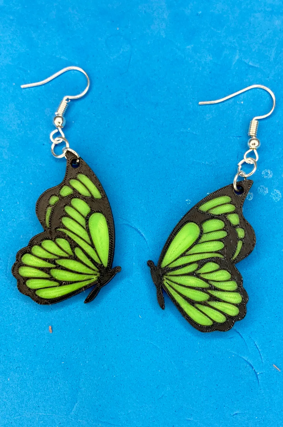 Butterfly earrings / Pendientes Mariposa view 3