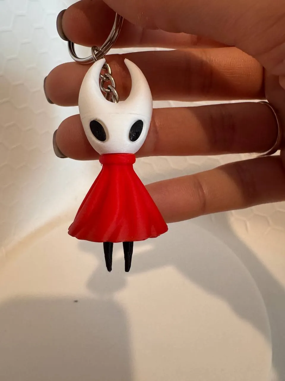 Collier Porte-Clés Hollow Knight - 2 Pièces Métal, Acier Inoxydable, Style Jeu Vidéo