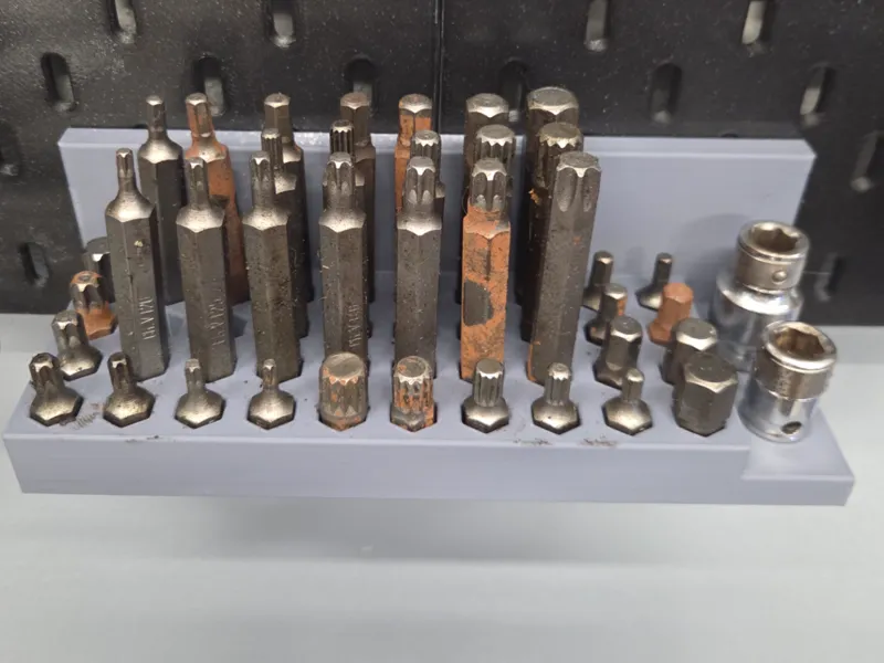 Skadis wall 10mm bits holder