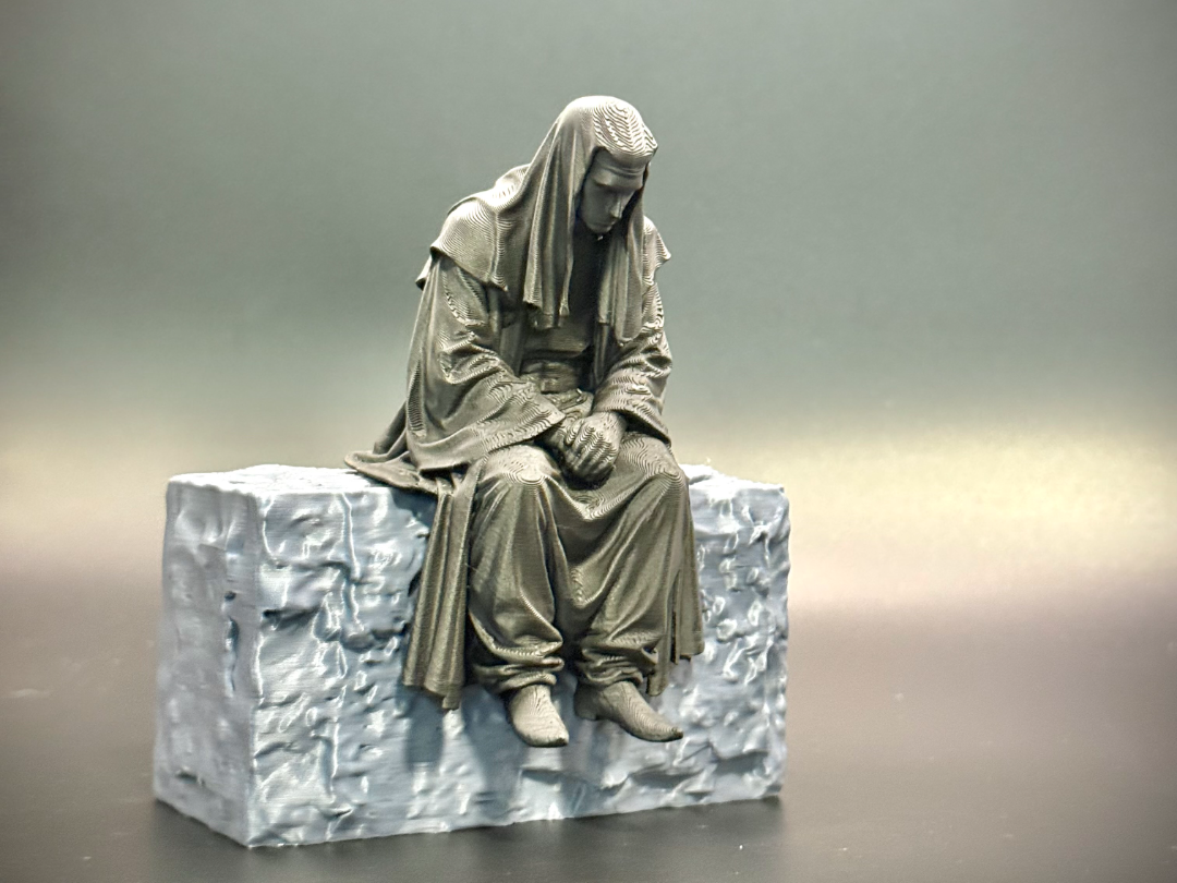 Sad King Baldwin IV Edge Sitter Figurine!