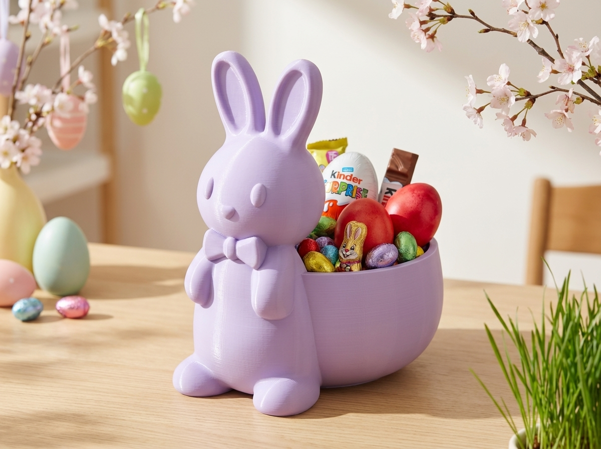 Miniatura 2 do modelo 3D Easter Bunny Candy Holder & Planter