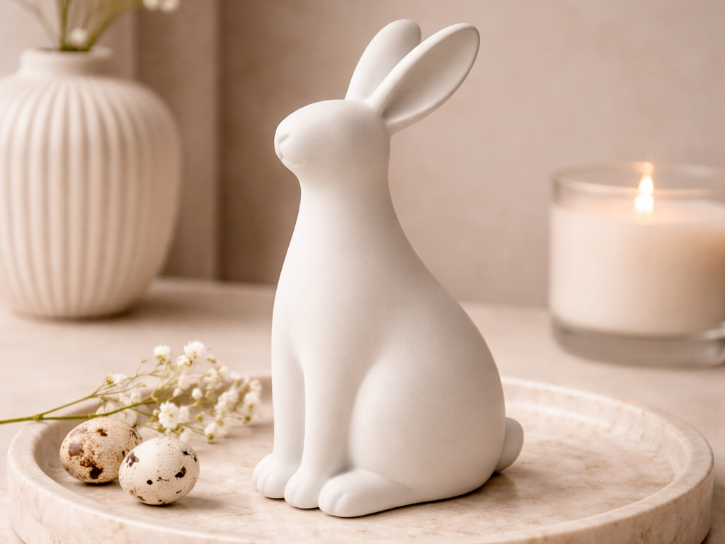 Minimalist Easter Bunny Sculpture