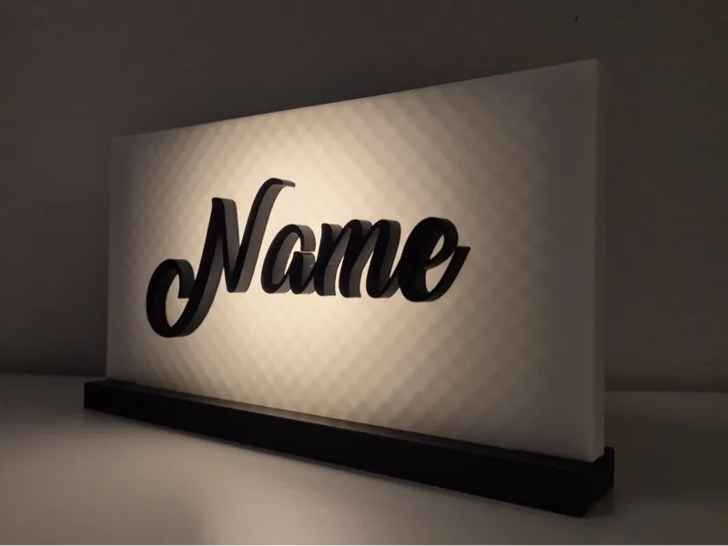 LED Schild Namen personalisiert