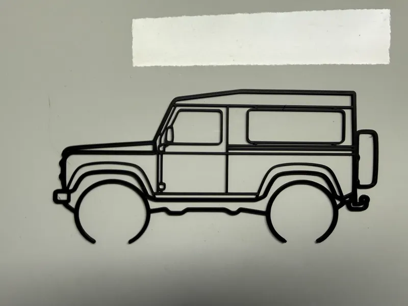 Land Rover Defender silouette - Sagoma Defender