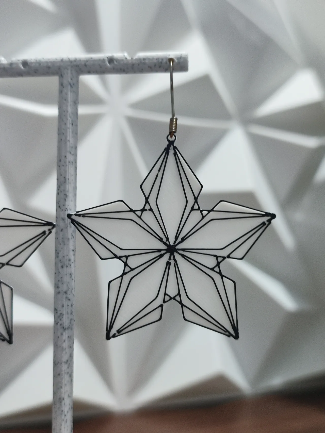 Aretes Nebulosa Blanca view 4