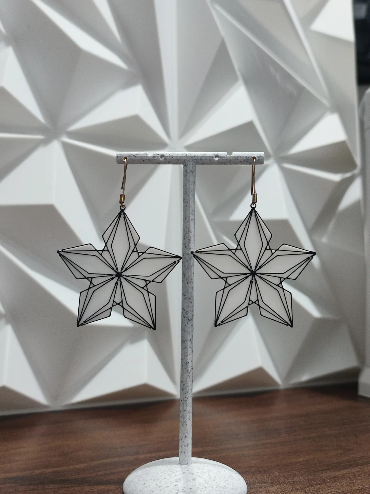 Aretes Nebulosa Blanca view 2