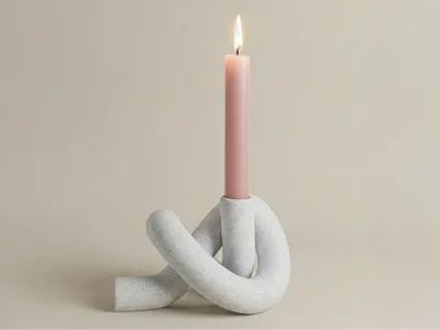 Knotted Candle Holder