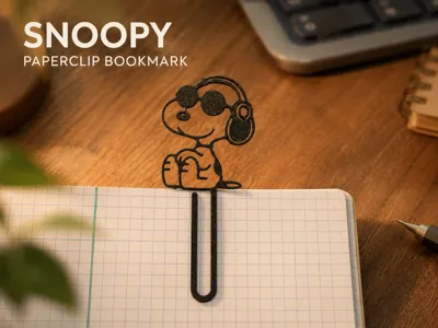 Snoopy Inspired Paperclip/Bookmark