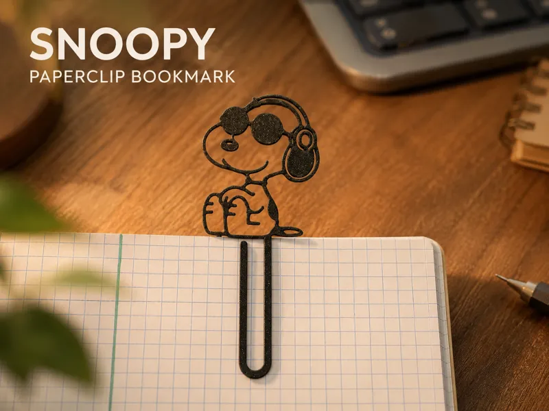 Snoopy Inspired Paperclip/Bookmark