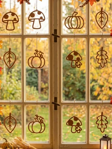 Soporte: Herbstliche Fensterdeko / Autumn Window Hangers — vista de referencia 2