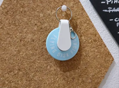 Customizable Flying Disk Fidget Keychain by Robota - MakerWorld