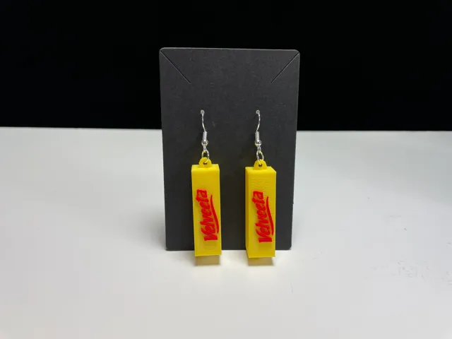 Velveeta Cheese Earrings