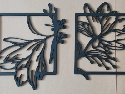 Minimalist Lily Pendant & Wall Art