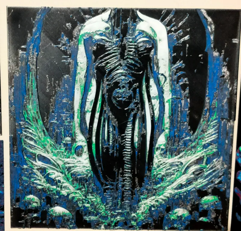 H.R. GIGER HUEFORGE STUDY 02 - Standing With Skulls – 8 Colours