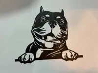 Silhouette American Bully (déco murale) — photo 3