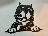 Silhouette American Bully (déco murale) — photo 2