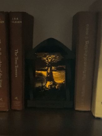 barad dur book nook/ hueforge 