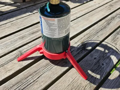 Collapsible Leveling Stand for 1 lb Propane Tanks