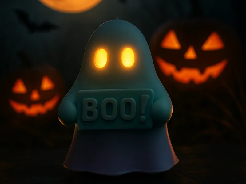 Halloween Ghost tea light