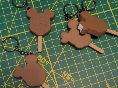 Mickey Ice Cream Bar Keychain