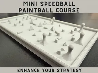 Mini Speedball/Paintball Course Model