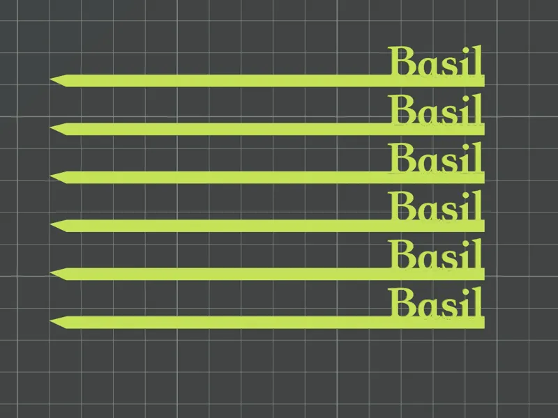Basil Garden Stake