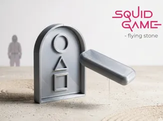 Squid Game - flying stone