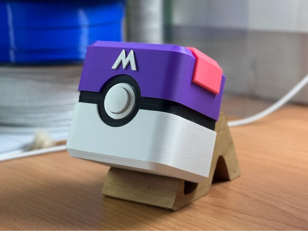 Gaole Pokemon Card Box_Master Ball - Free 3D Print Model - MakerWorld