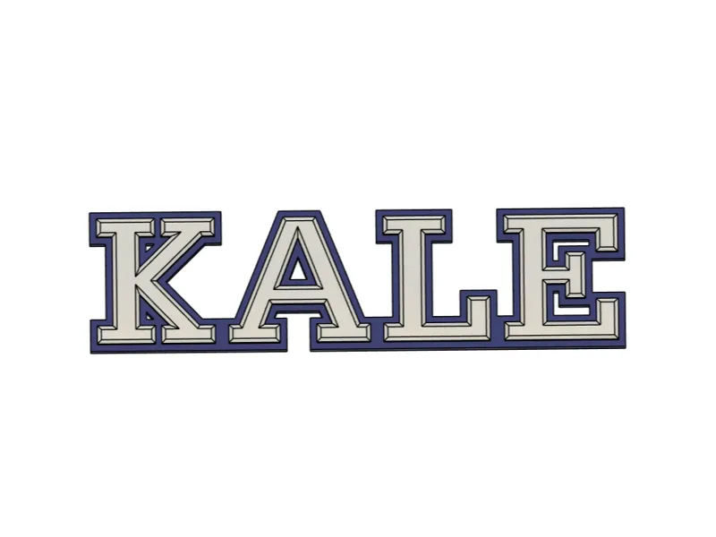 Kale University Fridge Magnet