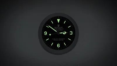 Rolex Explorer Vintage – Wall Clock by SparcoMakerWorld: Download Free ...