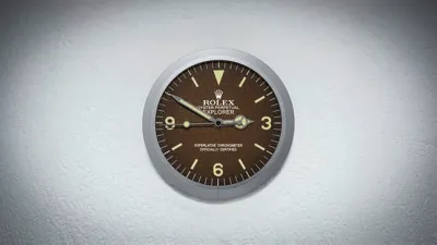 Rolex Explorer Vintage – Wall Clock by SparcoMakerWorld: Download Free ...