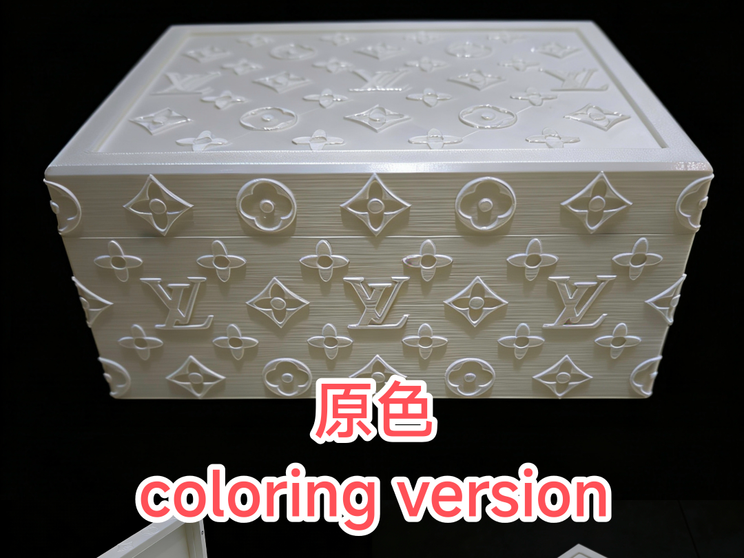 Miniatura 2 do modelo 3D 村上隆LV收纳盒/需涂色/两种转轴结构