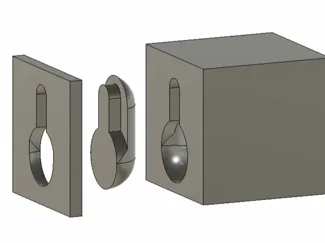 Wall Mount Anchor Boolean Subtraction Test Prints