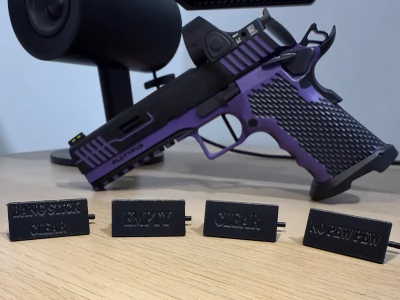9 mm Handgun Chamber Flags