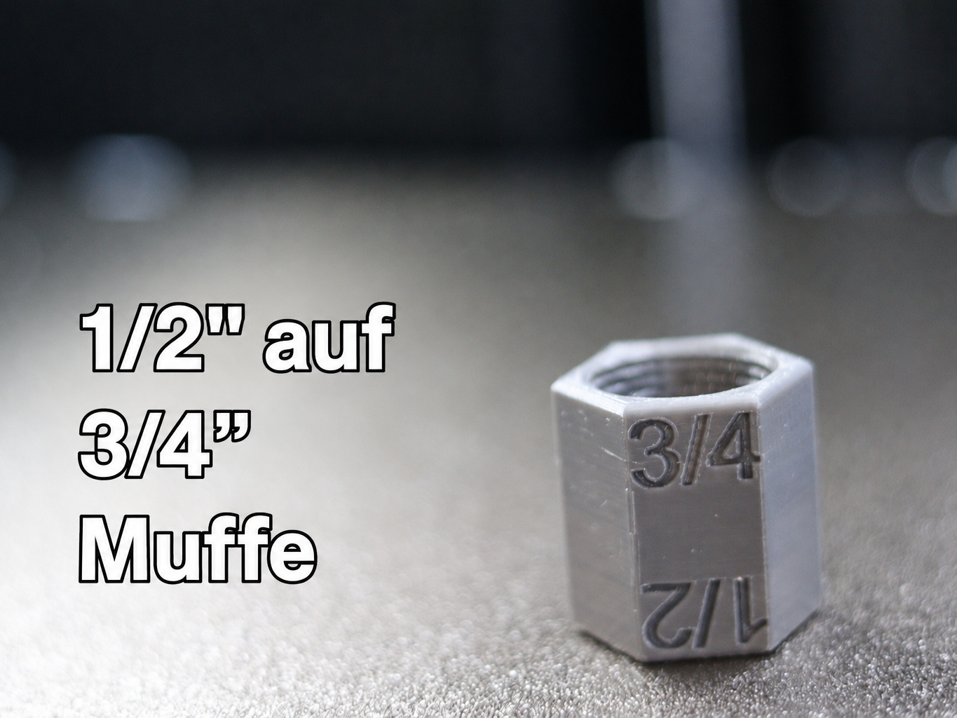 1/2 Zoll auf 3/4 Zoll Muffe Adapter