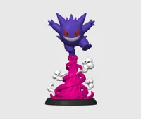 10cm gengar single part multicolor