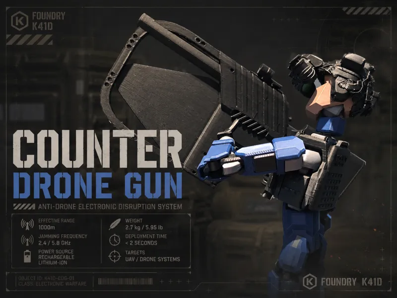 Dummy 13 Counter Drone Gun