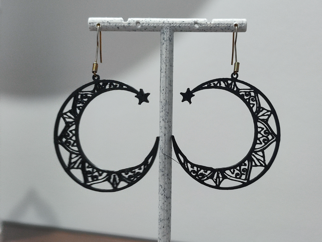 Aretes Luna Mandala "Starlight"