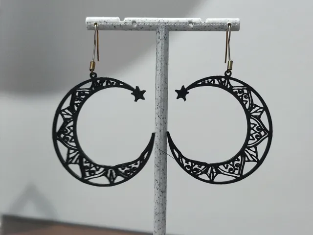 Aretes Luna Mandala "Starlight"