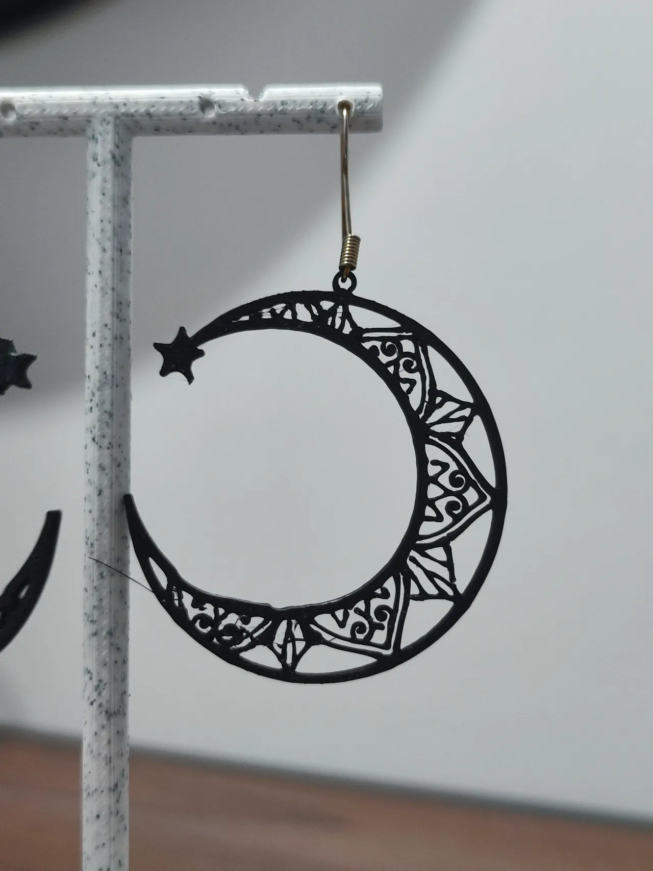 Aretes Luna Mandala "Starlight" view 4