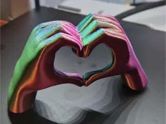 Valentines Hands Heart Love Sculpture