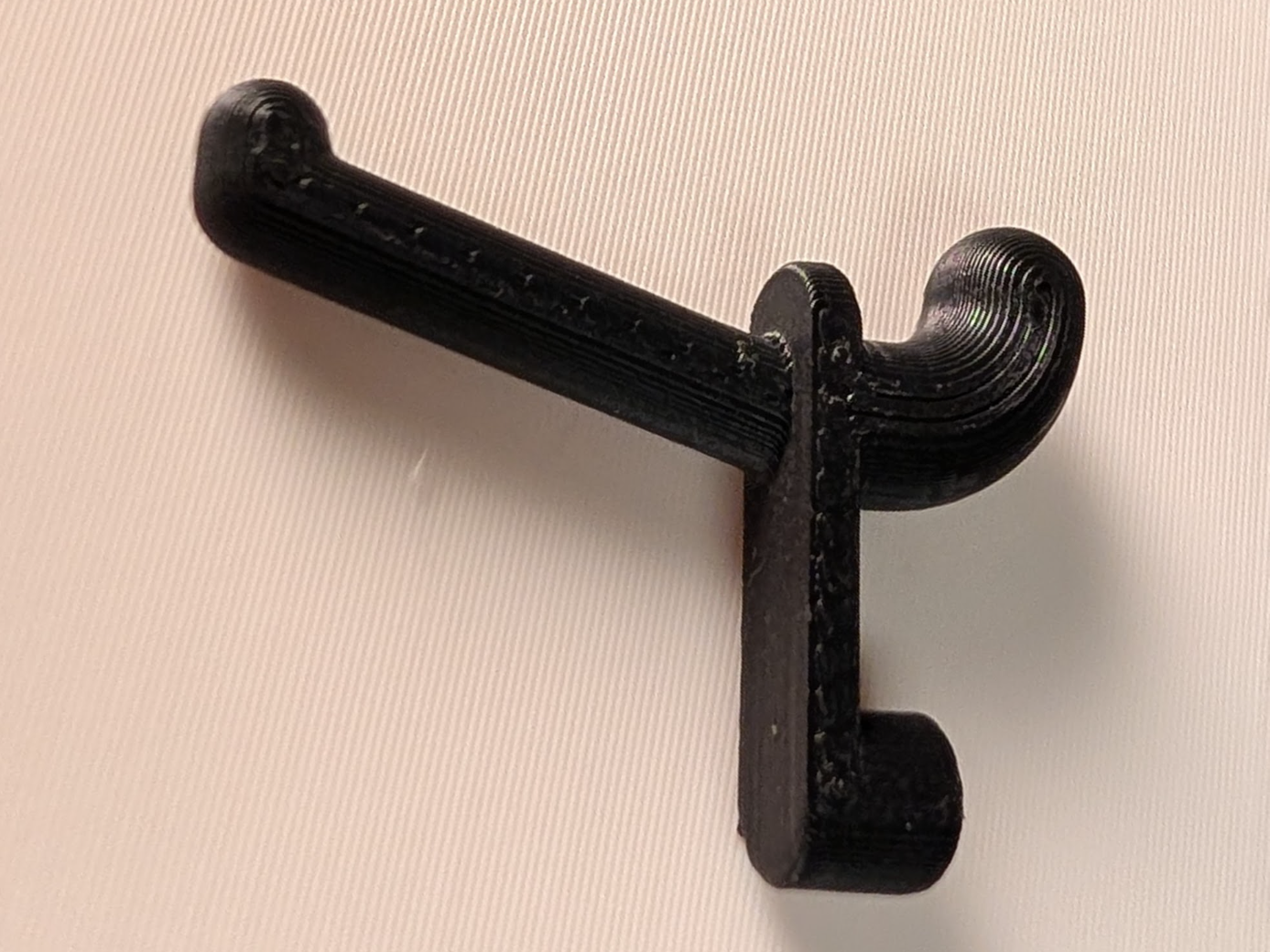 Pegboard hook for earring display 3D model