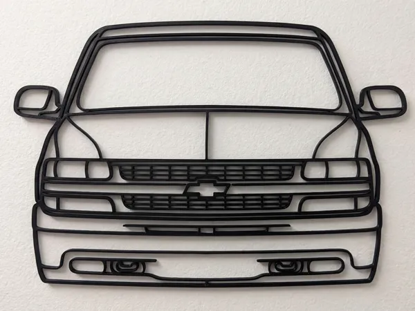 Déco murale calandre Chevrolet Silverado GMT800