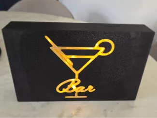 Cocktail Bar illumination  Signage 
